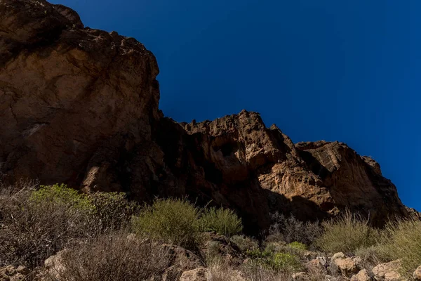 Paisaje Montañoso Origen Volcánico Junto Con Gran Cantidad Árboles Vegetación — Foto de Stock