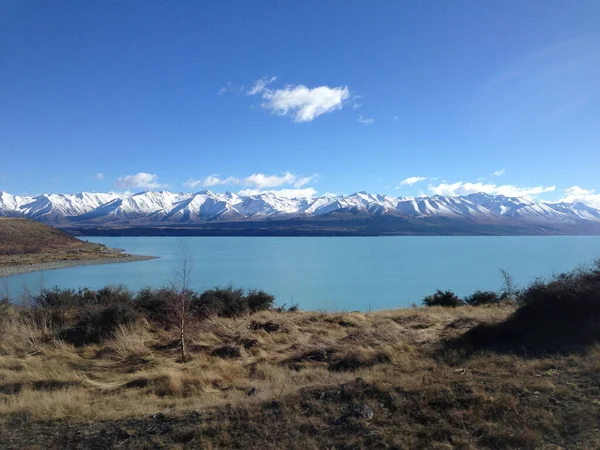 Wanaka Queenstown Lago Con Agua Pura Clara Nueva Zelanda — Foto de Stock