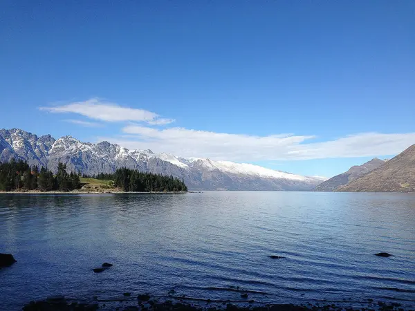 Wanaka Queenstown Lago Con Acqua Pura Limpida Nuova Zelanda — Foto Stock