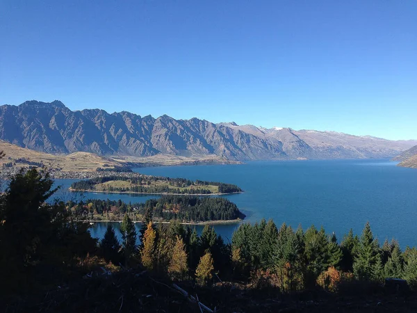 Wanaka Queenstown Gölü Yeni Zelanda Nın Temiz Suyuyla — Stok fotoğraf