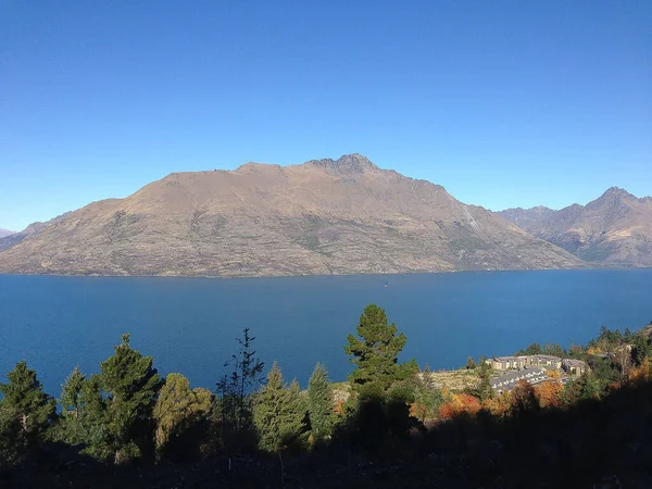 Lac Wanaka Queenstown Avec Eau Pure Claire Nouvelle Zélande — Photo