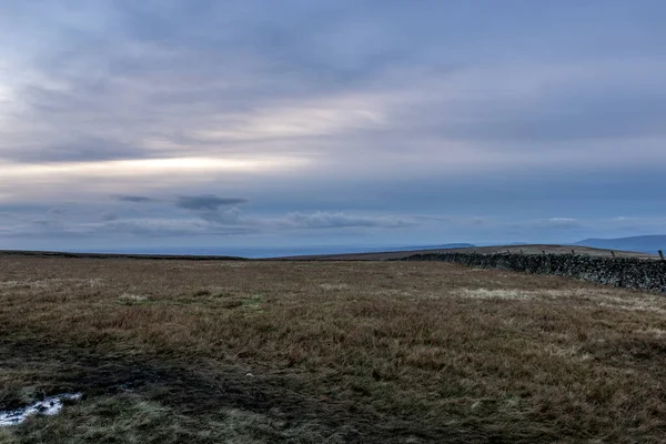 Barevná Obloha Pozdním Čase Uvnitř Britské Země — Stock fotografie