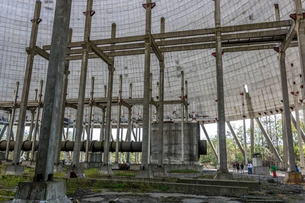 Promenad Inne Tjernobyl Efter Var Katastrofen Energiolycka Som Inträffade Den — Stockfoto