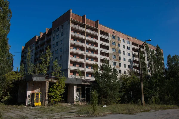 Promenade Intérieur Tchernobyl Après Ans Catastrophe Est Accident Énergétique Qui — Photo