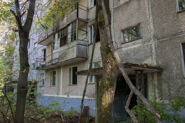 Promenad Inne Tjernobyl Efter Var Katastrofen Energiolycka Som Inträffade Den — Stockfoto