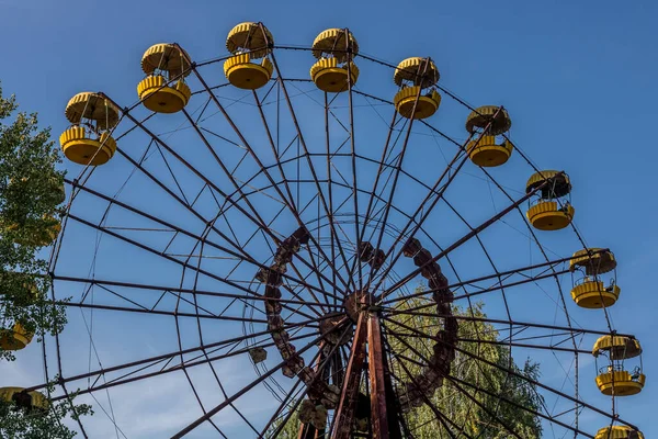 Pripyat Abadoned Kerék Tér Belsejében Szellem Város — Stock Fotó