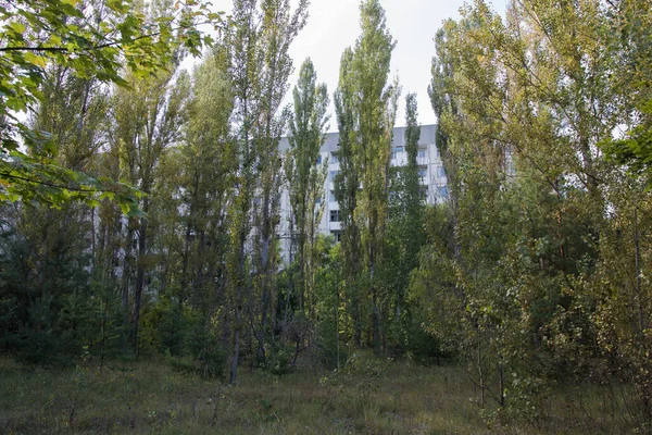Прогулка Внутри Чернобыля После Лет Катастрофа Энергетической Аварии Которая Произошла — стоковое фото