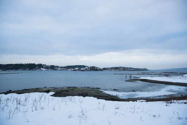 Mit Blick Auf Die Küste Der Inseln Rund Oslo Norwegen — Stockfoto