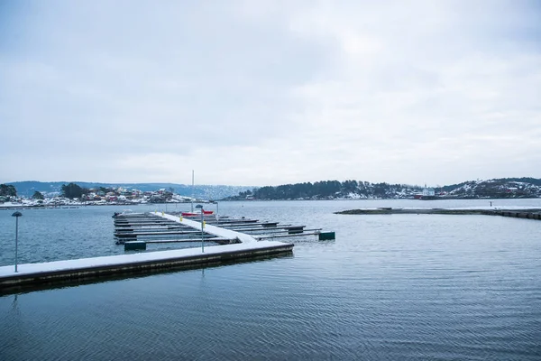 Muelle Para Los Barcos Que Viajan Entre Las Islas Alrededor — Foto de Stock