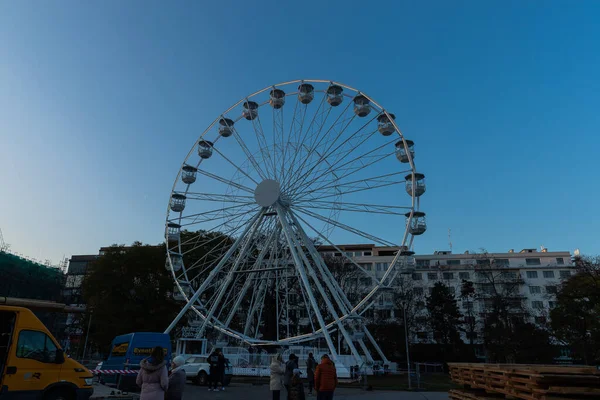 Grande Roue Ferris Brno République Tchèque Sur Place Moravske Lors — Photo