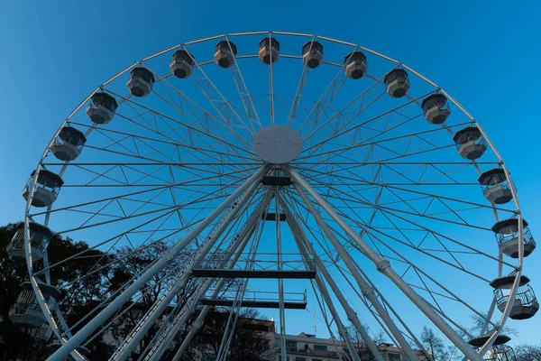 Grootste Reuzenrad Brno Tsjechië Het Moravske Plein Tijdens Voorbereidingen Voor — Stockfoto