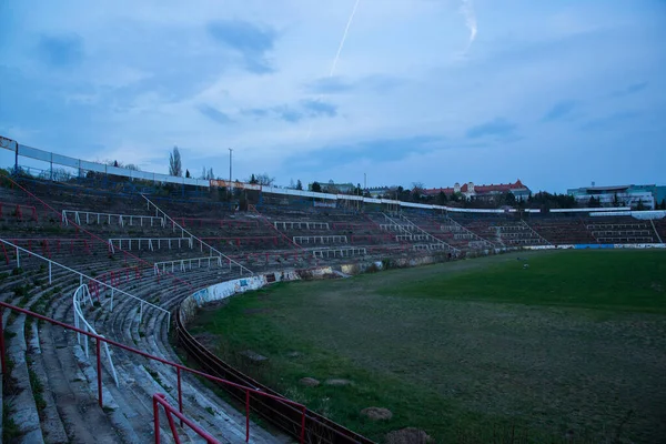 Abadoned Stadion Luzankami Ist Ein Derzeit Inaktives Stadion Tschechischen Brünn — Stockfoto