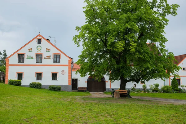 Holasovice Pequena Aldeia Barroca Património Unesco Boémia Sul República Checa — Fotografia de Stock