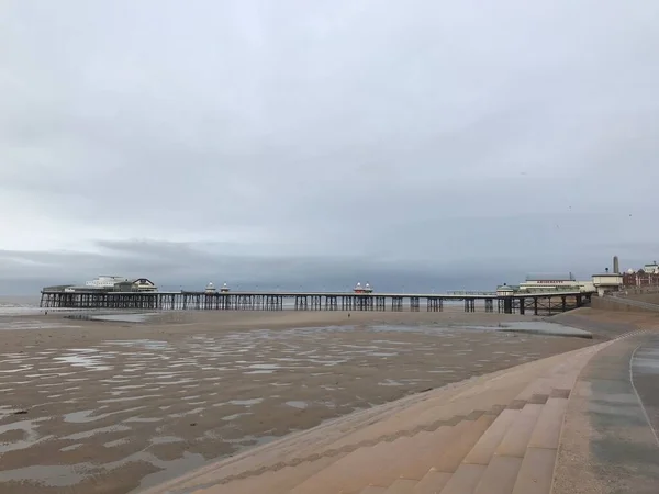 Blackpool Tower and Central Pier Ferris Wheel, Lancashire, England, UK