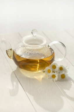 Papatya çayı. Yakın görüş.