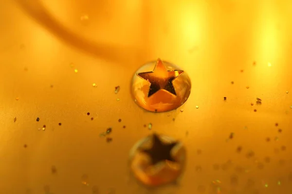 Holiday Background Star Ряд Падение Золотом Фоне — стоковое фото