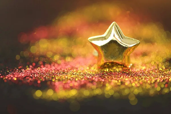 Noel Arkaplanı Sim Bulanık Arkaplandaki Yıldız — Stok fotoğraf