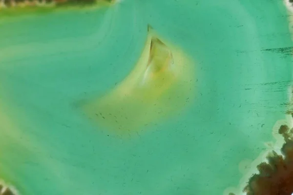 Macro Pierre Agate Verte Arc Agate Vert Tranche Texture Natural — Photo