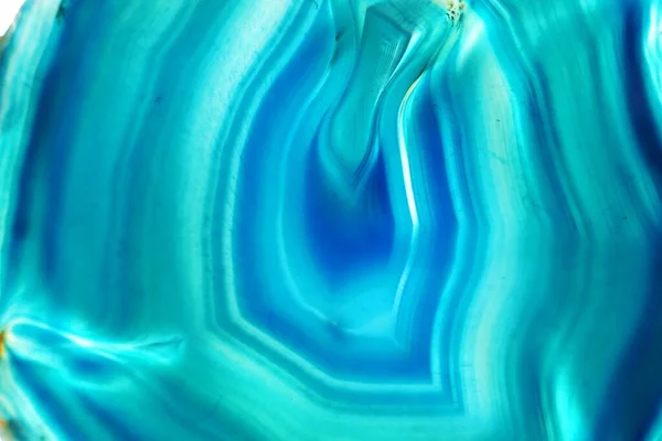 Agate Pierre Macro Background Blue Agate Tranche Texture — Photo