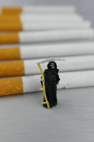 Έννοια Καπνίσματος Κάπνισμα Θάνατος — Φωτογραφία Αρχείου