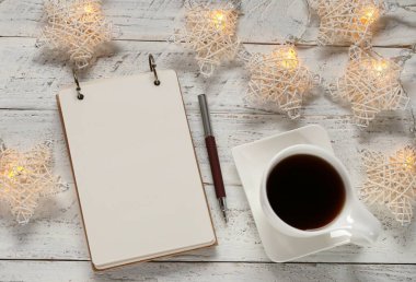 Kış tatillerinde listelemek için. Alışveriş listesi arkaplanı