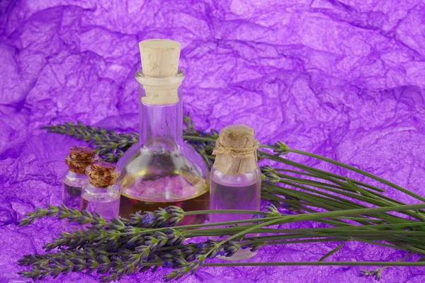 Aceite Esencial Lavanda Aceite Lavanda Ecológico — Foto de Stock