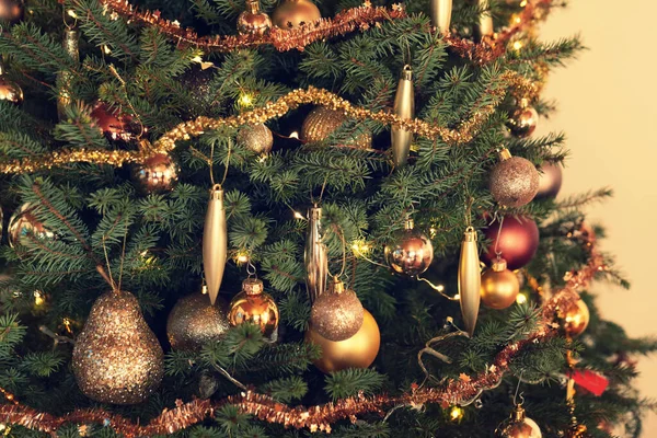 Weihnachten Glänzend Hintergrund Weihnachtsdekoration — Stockfoto