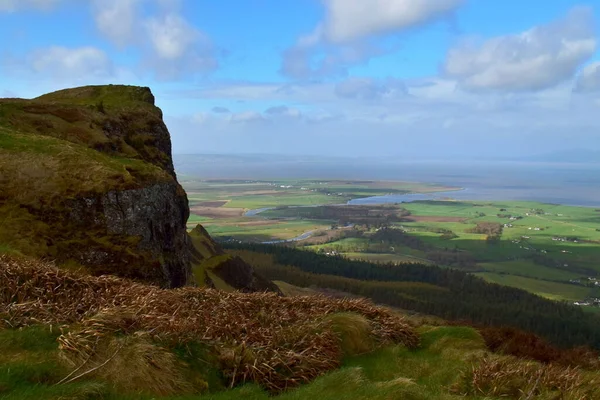 Vista Sobre Roe Valley Montanha Binevinagh Derry Irlanda Norte — Fotografia de Stock