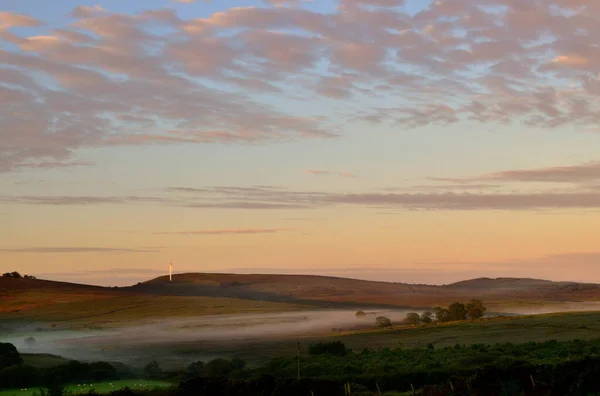Misty Morning Sperrin Foothills Derry Northern Ireland — Stock Photo, Image