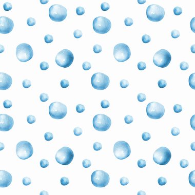 Mavi baloncuklu sulu boya deseni. Daireler ve noktalar ile hassas desing tekstil, duvar kağıdı, hatıra defteri üzerine baskı için mükemmeldir..