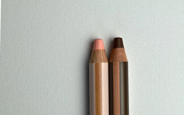 Crayons Couleur Rose Marron — Photo