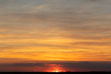 sky with clouds and sun clipart