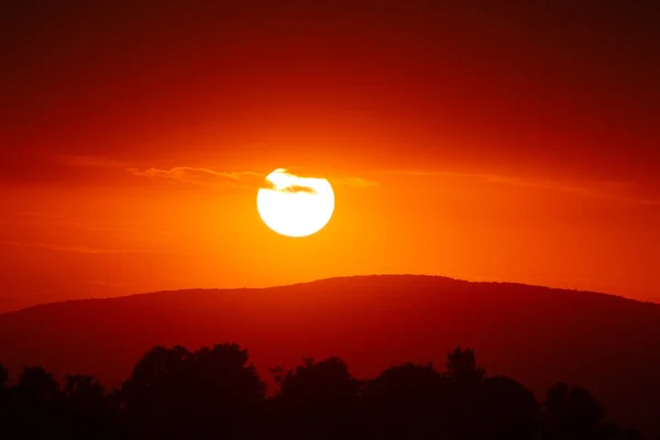 Beautiful Sunset Sky Clouds Dramatic Light — Stock Photo, Image