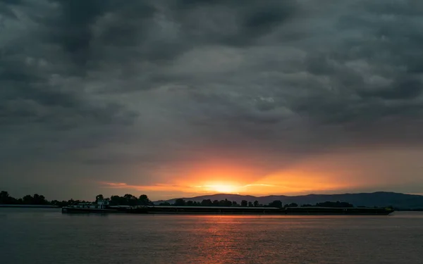 Dramatische Stormachtige Donkere Bewolkte Lucht Natuurlijke Foto Achtergrond — Stockfoto