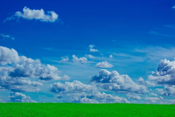 Vaste Ciel Bleu Ciel Nuageux — Photo