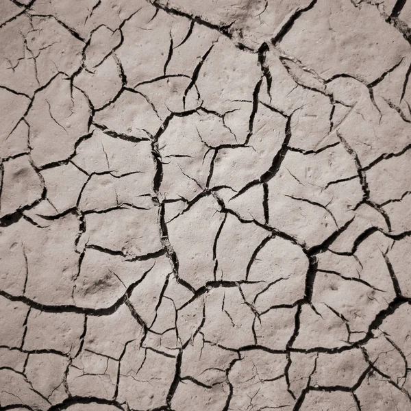 Текстура Сухой Трещины Земли Пустынный Фон Глобальная Нехватка Воды Глубокие — стоковое фото