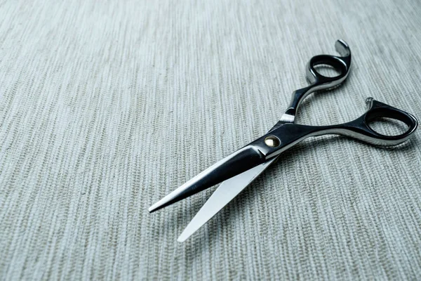 Stylish Professional Barber Scissors Hairdresser Salon Concept Haircut Accessories — Stock Photo, Image