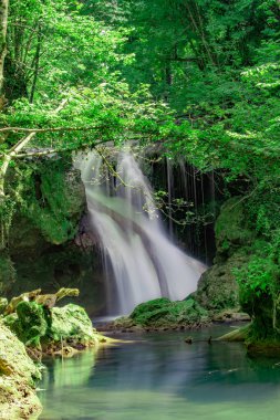 La Vaioaga şelalesi yaz boyunca Nera Gorges 'da yürürken karşılaştı, Romanya