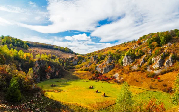 Berglandschaft Sommermorgen Rumänien Fundatura Ponorului — Stockfoto