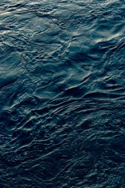 Düzensiz dalga yapısı olan mavi ve turkuaz su