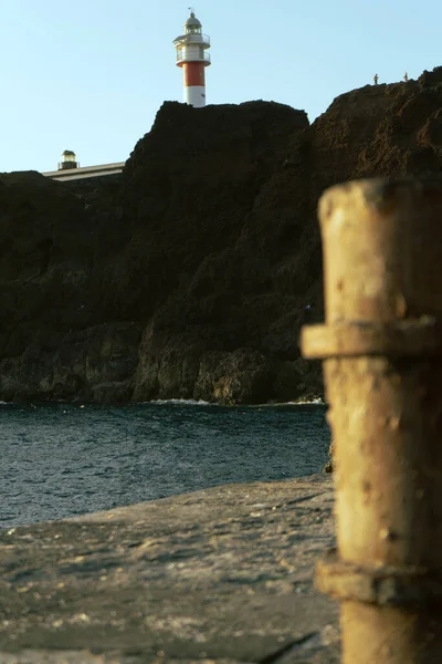 Phare Sur Côte Tenerife Pointe Teno — Photo