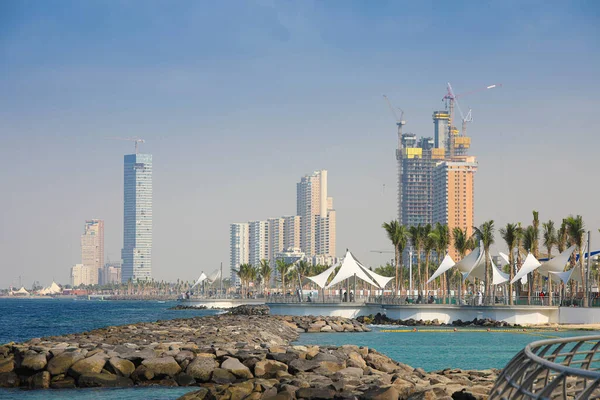 Ksa Cityscape New Corniche Kota Jeddah Arab Saudi Laut Merah — Stok Foto
