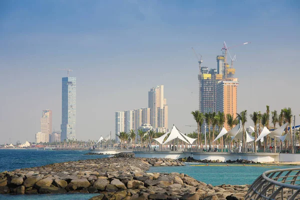 Ksa Cityscape New Corniche Jeddah City Σαουδική Αραβία Ερυθρά Θάλασσα — Φωτογραφία Αρχείου