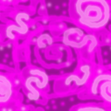 Kusursuz pembe desen. Pembe kıvrımlar, sarmallar, kahverengi arkaplandaki noktalar..