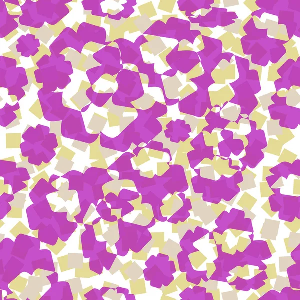 Průhledné Abstraktní Prvky Bezešvé Vzor Pozadí Náhodně Roztroušených Čtverců Lilac — Stock fotografie