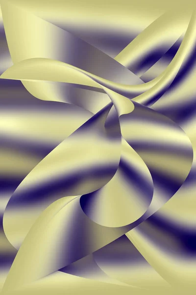 Abstract Raster Pattern Distorted Metal Surfaces Golden Colors Effect — Stock Photo, Image