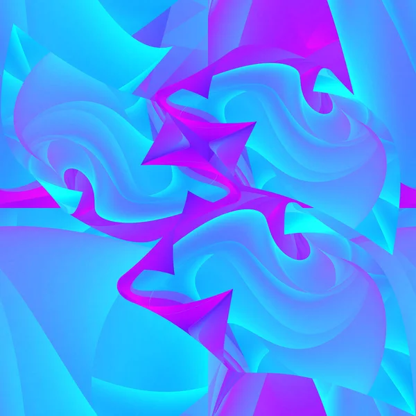 歪み効果のある要素のシームレスな抽象パターン 3D効果を持つピンク 紫の表面 — ストック写真