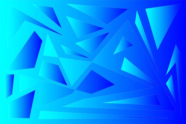 Abstrakter Vektorhintergrund Blautönen Blaue Türkisfarbene Scherben Einem Gradienten Blau Türkisfarbener — Stockvektor