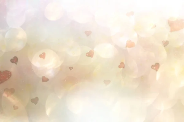 beautiful video with hearts on a shiny background