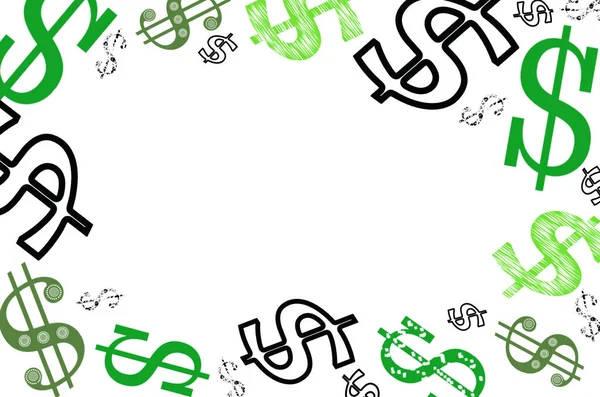 American dollar sign on a light background
